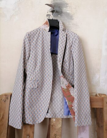 Giacca con Jacquard multicolor